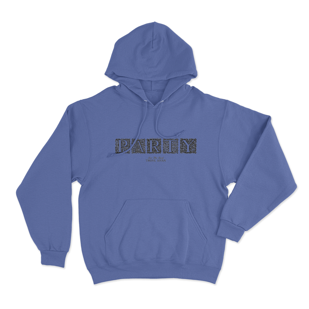 Party Unisex Hoodie Blue Party Unisex Hoodie Blue