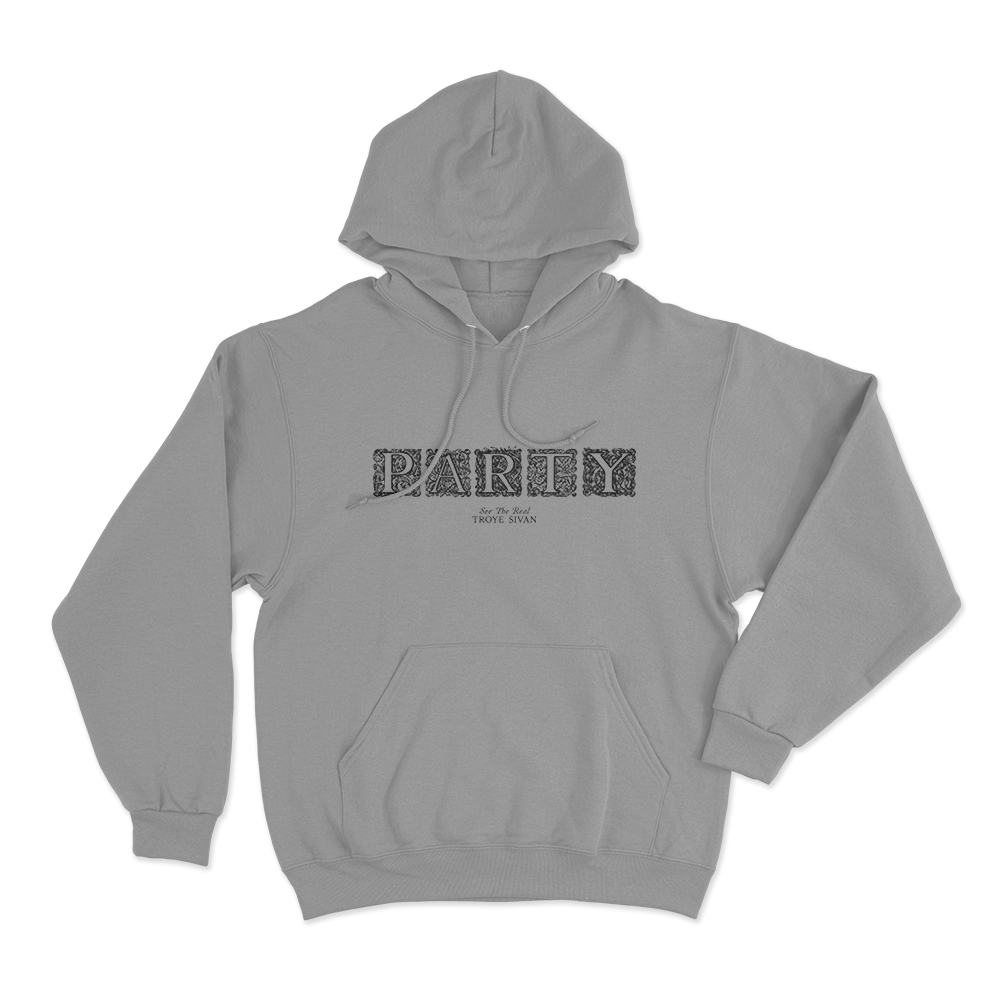 Party Unisex Hoodie Grey Party Unisex Hoodie Grey
