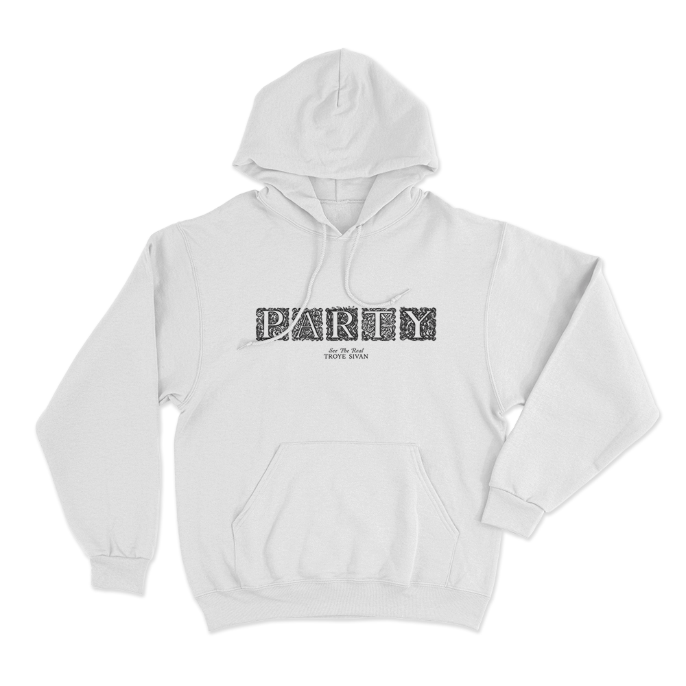 Party Unisex Hoodie White Party Unisex Hoodie White