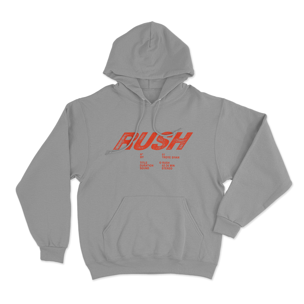 Rush Unisex Hoodie Grey Rush Unisex Hoodie Grey