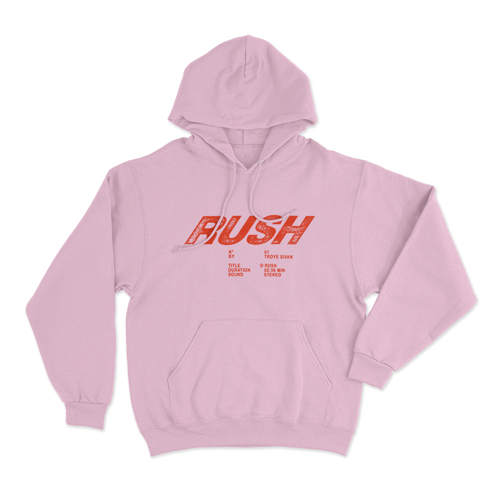 Rush Unisex Hoodie Pink Rush Unisex Hoodie Pink