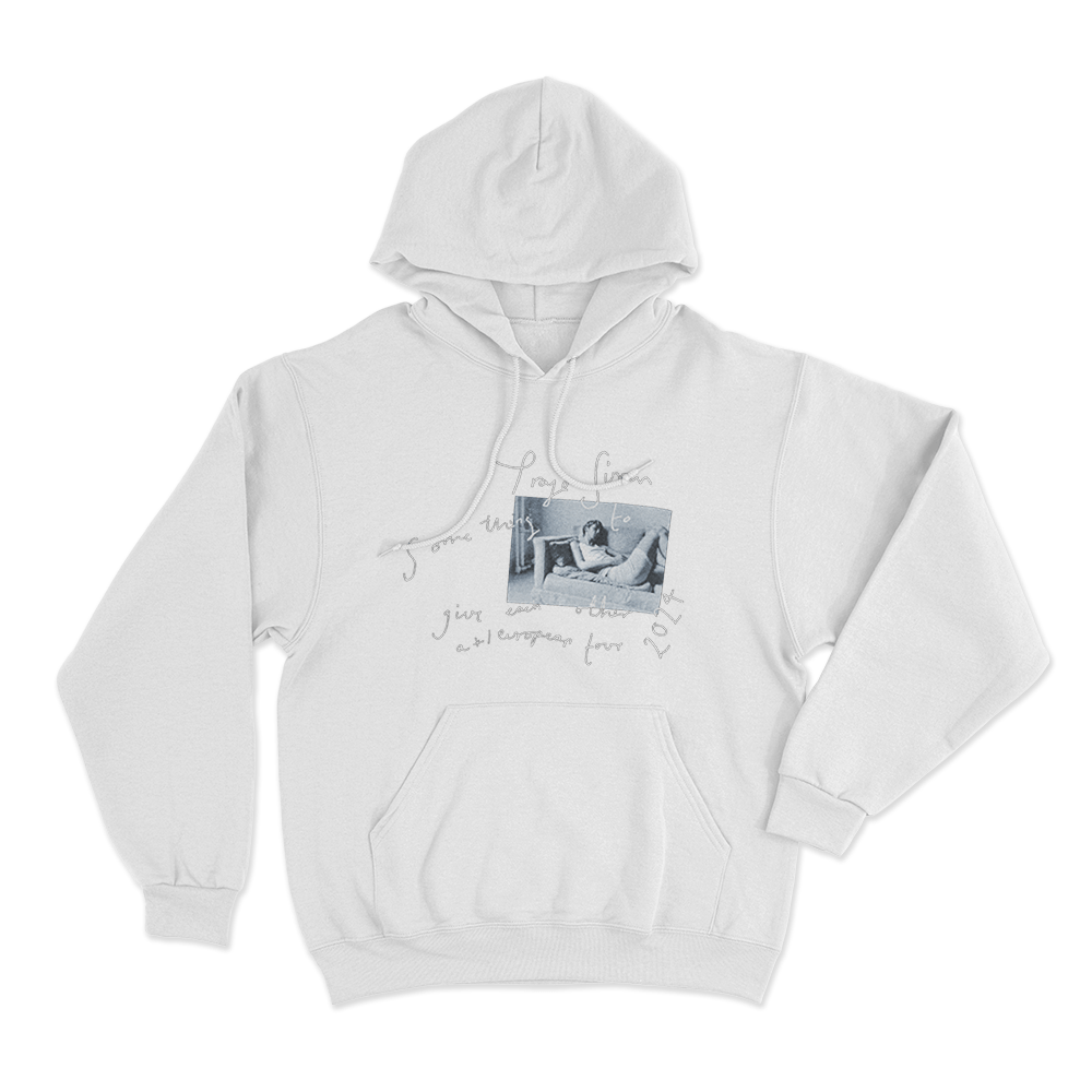 Troye Sivan European Tour Unisex Hoodie White Troye Sivan European Tour Unisex Hoodie White
