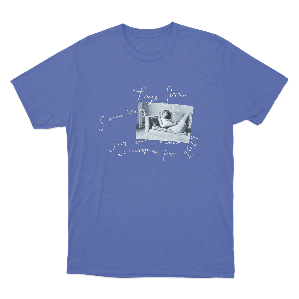 Troye Sivan European Tour Unisex T Shirt Blue Troye Sivan European Tour Unisex T Shirt Blue