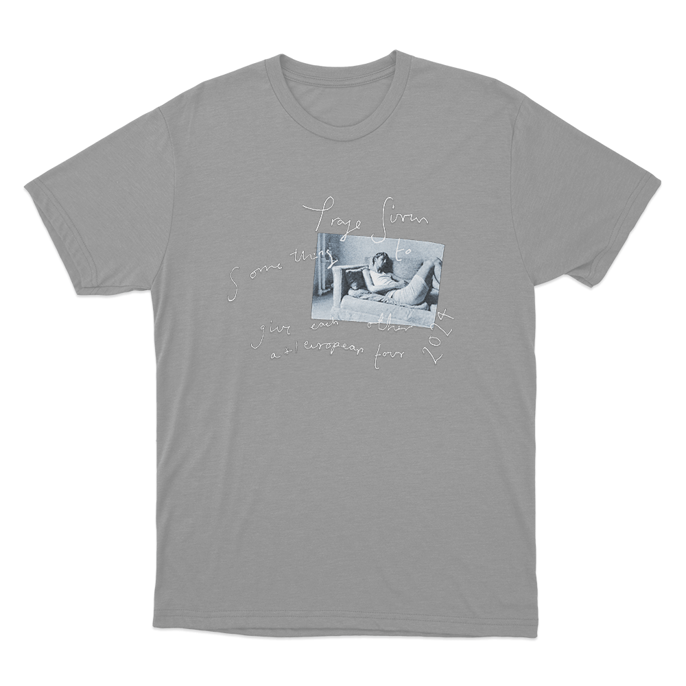 Troye Sivan European Tour Unisex T Shirt Grey Troye Sivan European Tour Unisex T Shirt Grey