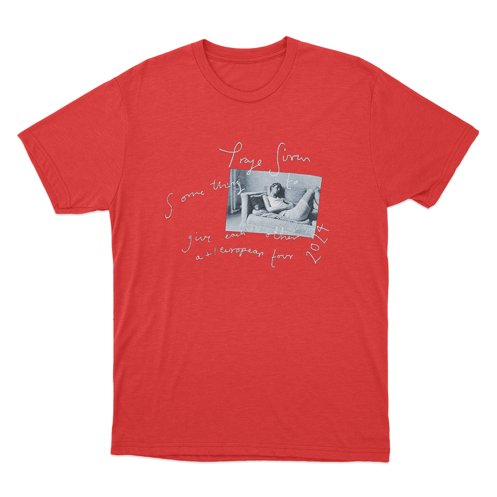 Troye Sivan European Tour Unisex T Shirt Red Troye Sivan European Tour Unisex T Shirt Red