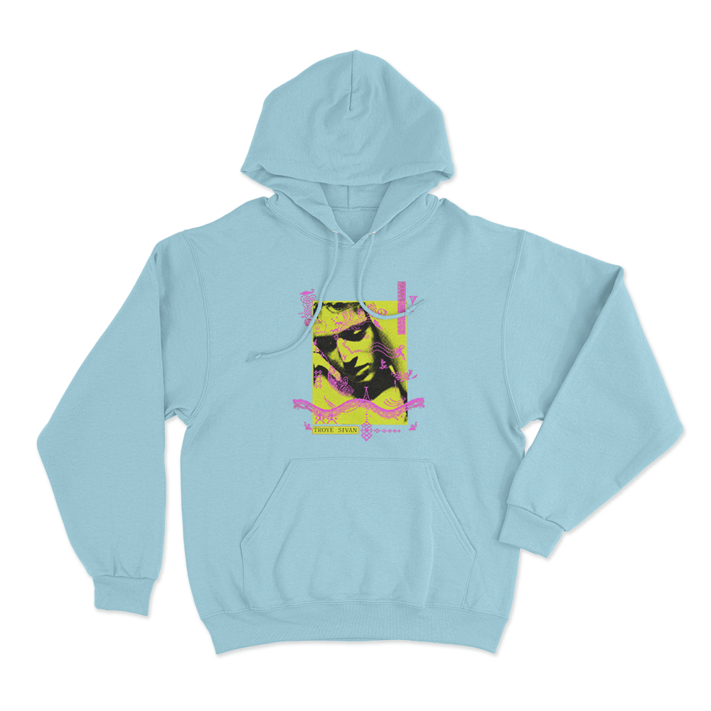 Troye Sivan Photo Unisex Hoodie Sky Blue Troye Sivan Photo Unisex Hoodie Sky Blue