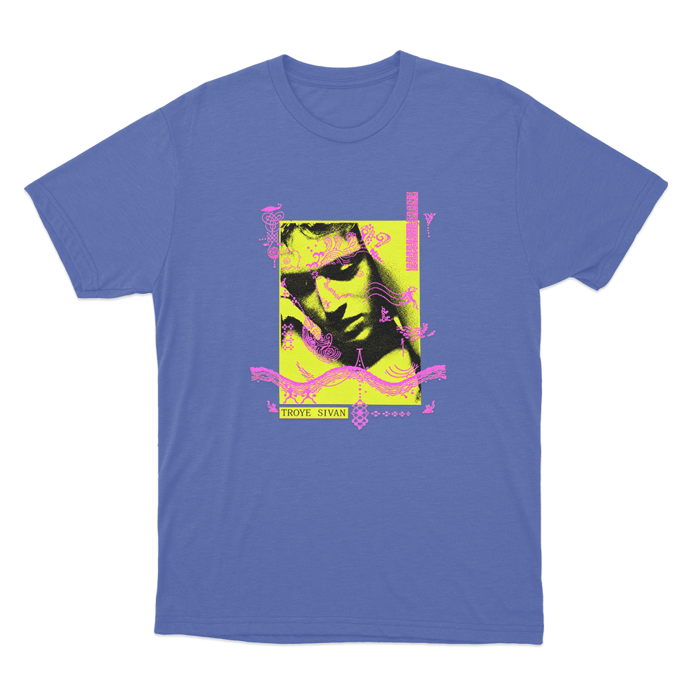 Troye Sivan Photo Unisex T Shirt Blue Troye Sivan Photo Unisex T Shirt Blue