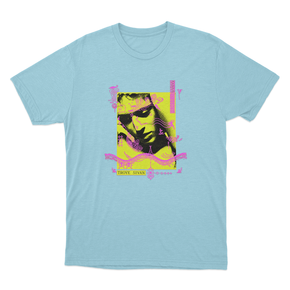Troye Sivan Photo Unisex T Shirt Sky Blue Troye Sivan Photo Unisex T Shirt Sky Blue