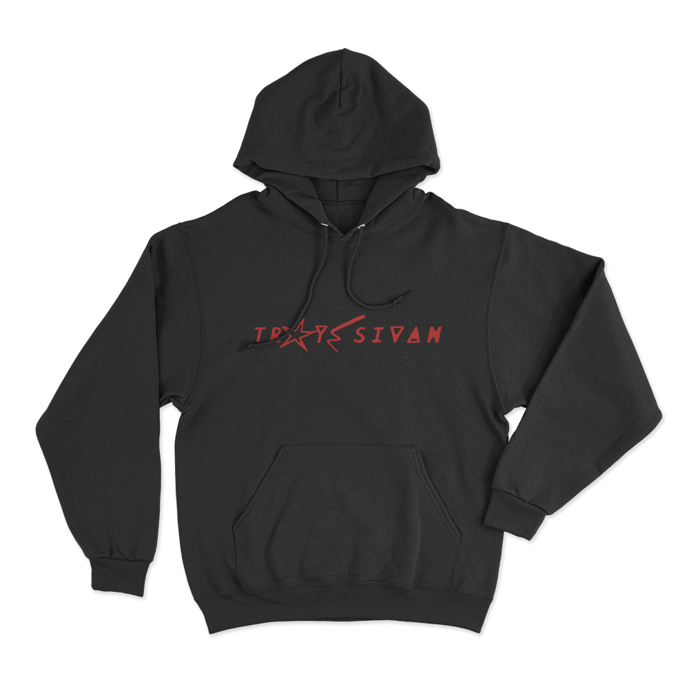 Troye Sivan logo Unisex Hoodie Black Troye Sivan logo Unisex Hoodie Black
