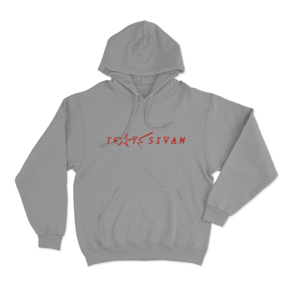 Troye Sivan logo Unisex Hoodie Grey Troye Sivan logo Unisex Hoodie Grey