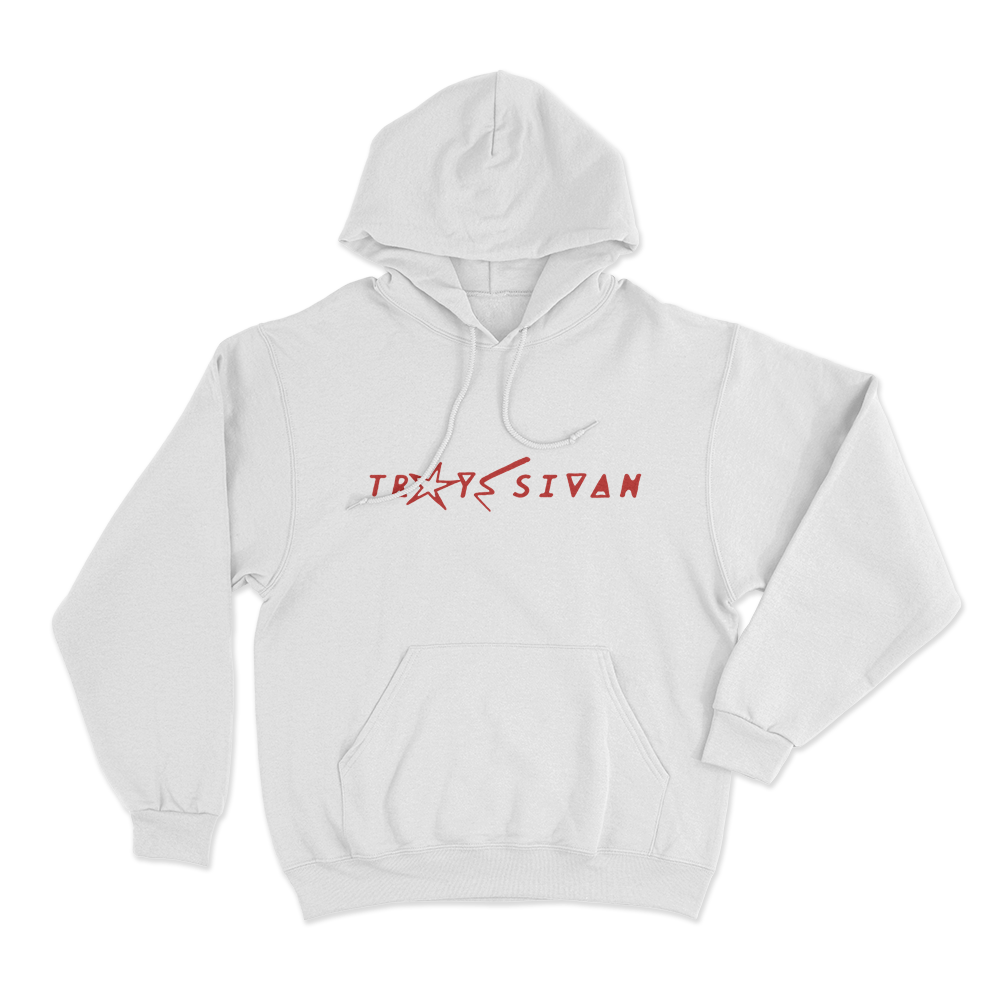 Troye Sivan logo Unisex Hoodie White Troye Sivan logo Unisex Hoodie White