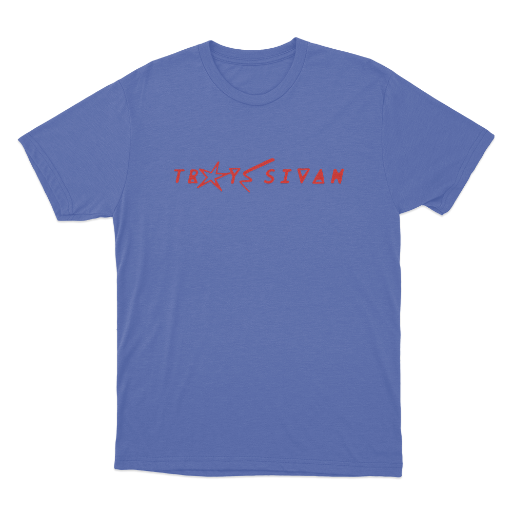 Troye Sivan logo Unisex T Shirt Blue Troye Sivan logo Unisex T Shirt Blue