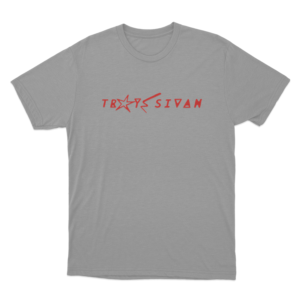 Troye Sivan logo Unisex T Shirt Grey Troye Sivan logo Unisex T Shirt Grey