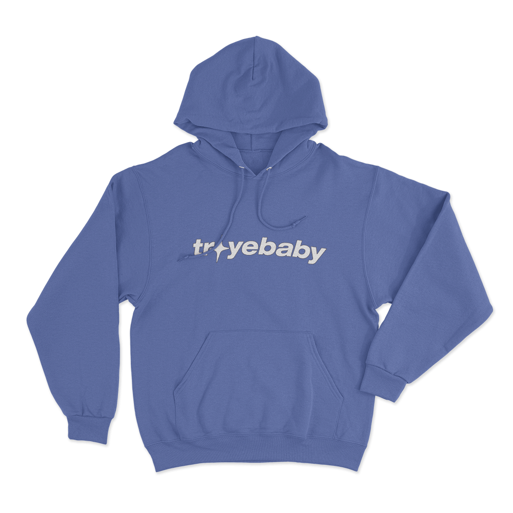 Troyebaby Unisex Hoodie Blue Troyebaby Unisex Hoodie Blue