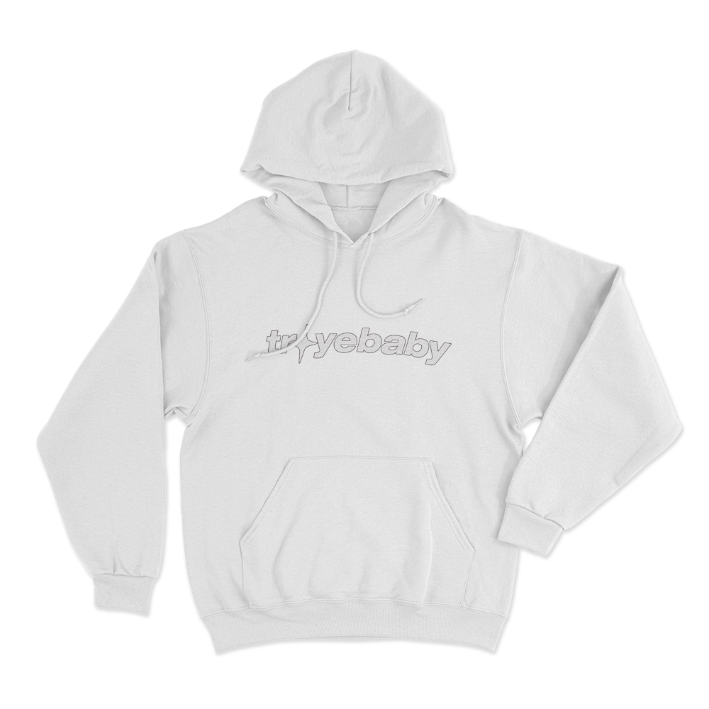 Troyebaby Unisex Hoodie White Troyebaby Unisex Hoodie White